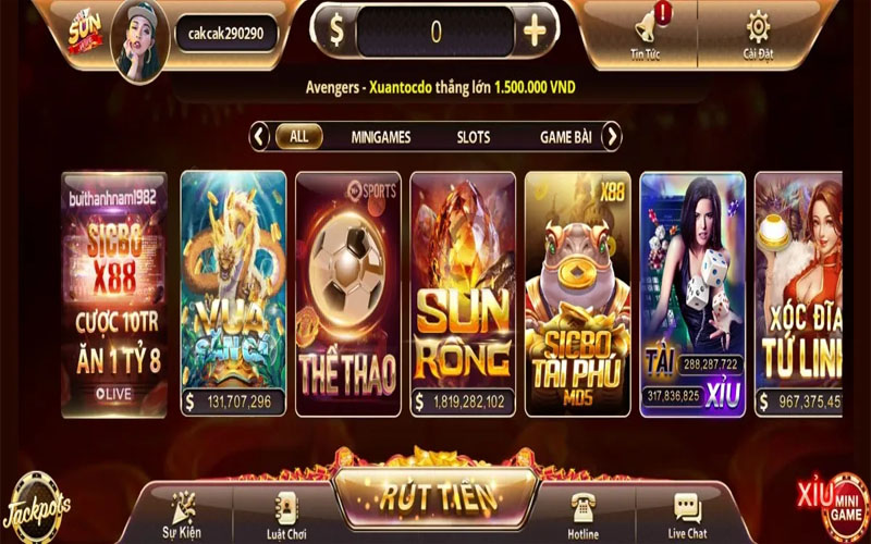 Giới thiệu về thương hiệu game Sunwin